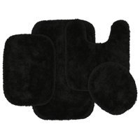Tapis de sol de salle de bain personnalisé, de haute qualité, doux, moderne, antidérapant, disponible en différentes couleurs, ensemble de 3 tapis de salle de bain - Product Image 3