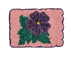 กระเป๋าสตางค์ผู้หญิงปักลายมีสไตล์แบบพรีเมี่ยมกระเป๋าลูกปัด Ho Ho Ho วันคริสต์มาสงานปักลูกปัดแบบไขว้และเย็บปักถักร้อย - Product Image 4