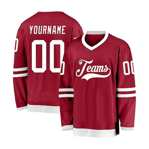 Maillots de hockey sur glace pour hommes de haute qualité personnalisables, personnalisation complète de l'équipe disponible avec services OEM, couleurs et tailles personnalisées - Product Image 3