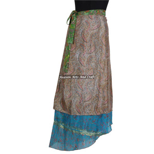 2026 Wholesale Reversible Silk Sari Full Magic <b>Wrap</b> <b>Skirts</b> - <b>Wrap</b> <b>Skirt</b> - Indo Western Clothing - Fashion Wear <b>Skirts</b> Wholesale - Product Image 5