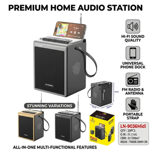 Altavoz <span class=keywords><strong>Bluetooth</strong></span> Portátil LN-9036MIDL con Correa de Mano, Bajos Potentes de 30W, Batería Grande de 7200mAh, Emparejamiento TWS, Venta al Por Mayor - Product Image 1