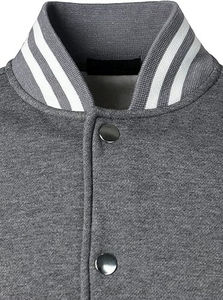 Chaqueta Varsity de Lana Color Rosa Claro, con Botones, de Alta Calidad, Estilo Béisbol, Deportiva, Otoñal, Reversible, de Secado Rápido - Product Image 4