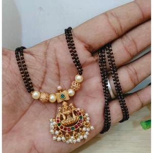 Mangalsuthra Laxmi Pendant Style Necklace-Fine Pendant Necklace - Product Image 1