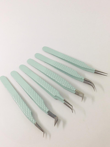Pinces à épiler de haute qualité, pinces à cils professionnelles en acier inoxydable, durables, avec une prise parfaite, pointes dentelées, logo personnalisé - Product Image 1