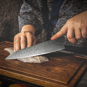 ชุดมีดเชฟเหล็กดามัสกัส LEGACY BLADES ระดับมืออาชีพ 5 ชิ้น ใช้ได้ทั้งมือซ้ายและขวา ใบมีดขัดเงา ด้ามเรซิ่น คุณภาพพรีเมียมสำหรับห้องครัว - Product Image 4