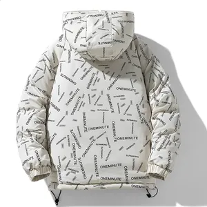 Custom Logo Wholesale Shiny Metallic Puffer Jacket Waterproof Unisex Hooded <b>Bubble</b> <b>Coat</b> Winter Warm Polyester Wadding Streetwear - Product Image 2