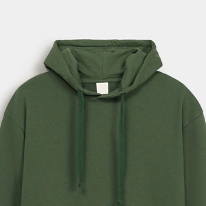 Sudadera con Capucha Negra Personalizada de Algodón 100% Grueso, Estilo Casual de Invierno, con Estampado Digital, Hombros Caídos y Bolsillo, Talla 6XL - Product Image 5