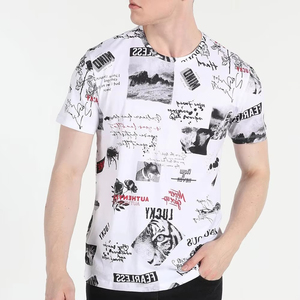 T-shirts Streetwear 100% Coton Biologique Imprimés à l'Écran, Style Décontracté avec Sérigraphie, Épaules Tombantes, Coupe Oversize - Product Image 3