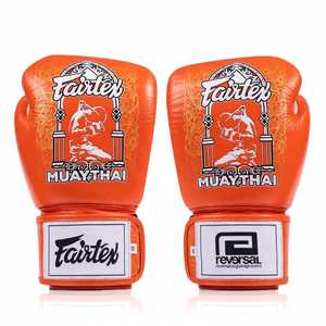Guantes de Boxeo Fairtex Personalizados en Color Verde, de Cuero Genuino, Ligeros, Impermeables, con Cordones, para Entrenamiento y Sparring de MMA y Muay Thai - Product Image 6