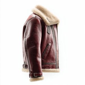 PREMIUM FUR <b>LEATHER</b> <b>JACKET</b> HEAVY DUTY FOR FORMAL WEAR. This one Screams Money and Durability. Winter <b>Jacket</b> that actually lasts - Product Image 2
