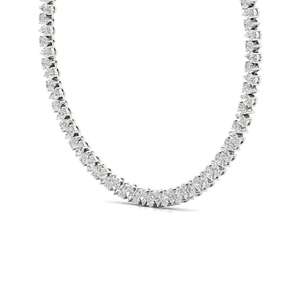 Collar de Diamantes con Baño de Oro Blanco para Mujer, Corte Brillante, Certificado IGI, Joyería Clásica para Boda, Color D, RAMDUT IMPEX - Product Image 2
