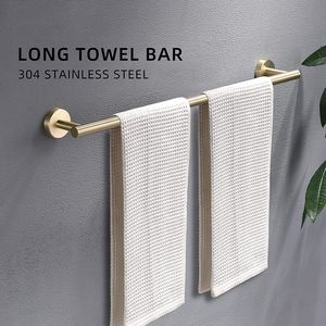 Set di accessori da bagno in oro nichel spazzolato in 4 pezzi Set di portasciugamani da parete in acciaio inossidabile Set di portasciugamani da bagno - Product Image 6