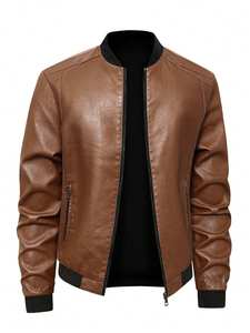 Chaquetas de invierno tipo Letterman con mangas de cuero personalizadas OEM, nuevas y de gran venta, chaqueta universitaria bordada para hombre a precio mayorista económico. - Product Image 5