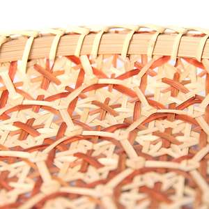 Premium <b>Bamboo</b> Tray Round Serving Tray Decorative Trays Geometric Food Tray Kitchen Serving Dishes <b>Table</b> Decor Set Tray - Product Image 3
