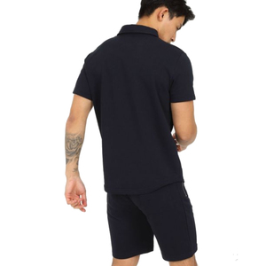 Ensemble deux pièces pour homme avec logo personnalisé, t-shirt et short d'été blancs, 180 GSM, respirant et à séchage rapide - Product Image 3