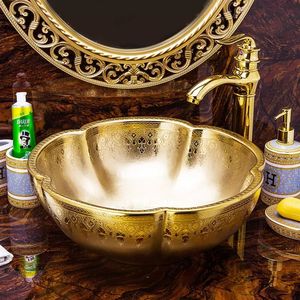 Residential Brass Wash <b>Basin</b> Handmade Premium Bathroom Bowl Sink Elegant Vanity Countertop Decorative Luxury Metal Fixture - Product Image 2