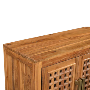 Modern Solid Teak Wood <b>Storage</b> Cabinet Living Room <b>Sideboard</b> Buffet Furniture Resort Villa Hotel Furniture - Product Image 6