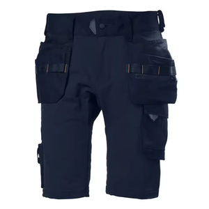 Shorts Cargo en Toile pour Homme à Taille Mi-Haute avec Cordon de Serrage, Séchage Rapide, Respirant, Tricoté, avec Patchwork Frontal, Durable, Multi-Poches, Décontracté, pour l'Extérieur - Product Image 3