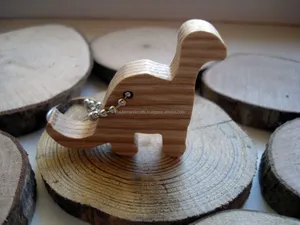 Llavero de madera Paleo Keto sin lácteos, llavero de madera Natural hecho a mano, perfecto para accesorios elegantes y conscientes de la salud - Product Image 2