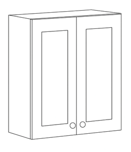 W3330 Wall Kitchen Cabinet Double Doors RTA Shaker MDF Door Full Color - Product Image 2