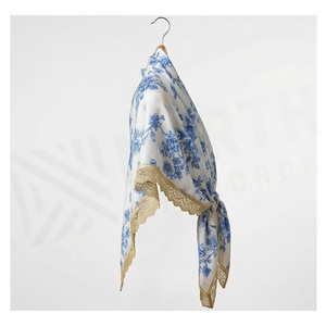 Pañuelo de Seda Cuadrado para Mujer MOSTU APPROACH, Estampado Floral, Elegante, Multifuncional, Accesorio de Moda para Todas las Temporadas - Product Image 3