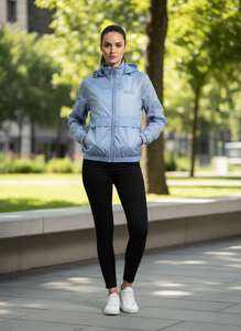 Veste coupe-vent pour femme de haute qualité personnalisée pour l'hiver, imperméable, respirante, en nylon, écologique, OEM - Product Image 5