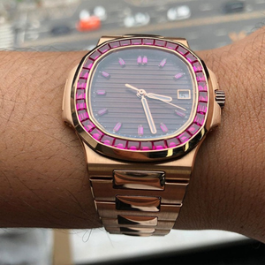 Reloj de Diamantes Cultivados en Laboratorio de Alta Calidad, Totalmente Personalizado, para Hombre, Estilo Hip Hop, Regalo de Joyería de Diamantes - Product Image 4