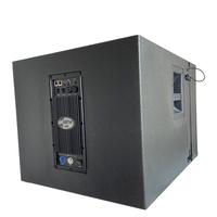 Subwoofer actif en alliage de titane néodyme super haute puissance 120W, système de sonorisation PA professionnel, connectivité XLR, contreplaqué de bouleau
