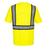 T-shirt réfléchissant haute visibilité pour travaux de construction, polo à manches courtes, séchage rapide