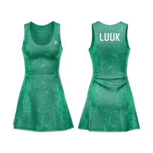 Robe de tennis pour femme, imprimée sur mesure avec le nom de l'équipe, vêtements de printemps/été, respirante, anti-humidité, coupe athlétique, tissu 100% polyester - Product Image 4