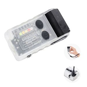 Mini Torcia LED Portachiavi con 13 Modalità di Illuminazione, Ricaricabile, Portatile, con Clip da Tasca e Magnete, Disponibile in Nero e Rosa - Product Image 1