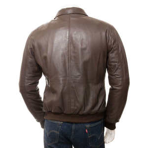 Veste en cuir véritable pour homme, style streetwear, hiver, vente chaude - Design élégant, respirante, imperméable, coupe-vent, couleurs et logo personnalisables - Product Image 2