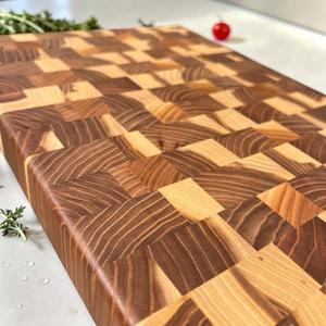 Planche à découper en bois d'acacia de qualité supérieure, épaisse, résistante au lave-vaisselle, pour la viande, les légumes, les fruits, le fromage et l'utilisation en cuisine - Product Image 5