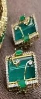 Conjunto de Gargantilla Doble Chapada en Oro de Calidad Premium Tradicional con Pendientes para Fiestas y Bodas para Mujer - Product Image 2