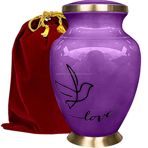 Urne funéraire en bois brun de style américain Kamran avec logo personnalisé, modèle 5965, pour cendres d'animaux de compagnie adultes, occasions commémoratives - Product Image 3