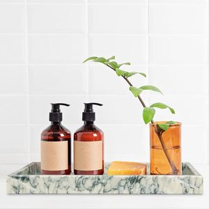Premium Handmade Marble Bathroom Display Tray for Soap, Candles, Towels and Hotel Style <b>Vanity</b> Decor By AALIYAN IMPEX - Product Image 3