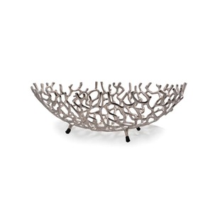 Vase de table en aluminium fait main, finition dorée, design moderne, écologique, de haute qualité, bol décoratif intemporel - Product Image 3