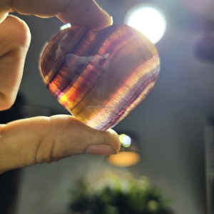 Pierre précieuse d'agate naturelle de haute qualité-pierre de coeur de fluorite pour la décoration de la maison guérison terre amour méditation nouveauté - Product Image 5