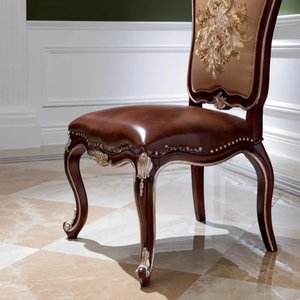 Premium European Antique Octagonal <b>Dining</b> Table Chair <b>Set</b> Solid Teak Wood Eco-Friendly Luxury Home Hotel <b>Dining</b> Furniture - Product Image 2