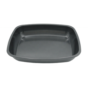 กระทะย่างเหล็กกล้าคาร์บอนขนาด37ซม. x 30ซม. พร้อมสารเคลือบไม่ติดกระทะและถาดอบใช้งานง่าย - Product Image 4