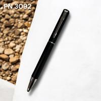 Stylo d'affaires haut de gamme à encre noire, stylo à signature avec logo personnalisé, stylo en métal avec capuchon, stylo à bille classique en métal