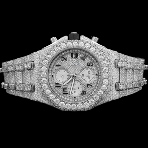 Premium Chronograph Moissanite Quartz Movement <b>Square</b> Hidden Clasp Fully Iced Out Limited Edition Fashion Hip Hop Style <b>Watch</b> - Product Image 5