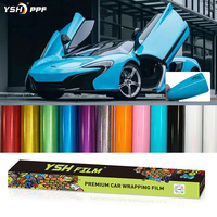 Film de protection de voiture auto-cicatrisant en TPU PPF, effet satiné, teinté, décoratif, haute brillance, résistant aux UV, à changement de couleur