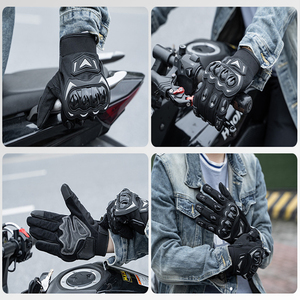 Gants de moto en cuir imperméables pour la protection hivernale, gants de course pour moto, gants de moto en cuir pour la conduite - Product Image 6