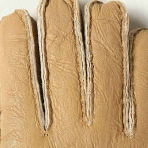Gants en cuir véritable 100% pour femme, style vintage, noirs, hiver, thermiques, voyage, écran tactile, doublure en coton, écologiques, séchage rapide - Product Image 3