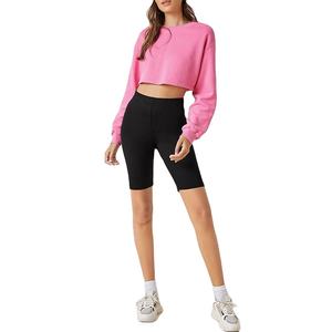 Wholesale Female Custom Cute Pink Ladies Crop <b>Top</b> <b>Women's</b> Hoodies & Sweatshirts 2026 - Product Image 5