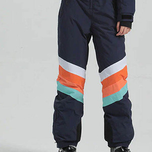 Traje de Esquí de Una Pieza para Mujer, Invierno, Acolchado, con Cuello de Piel con Rayas en V, Mono de Esquí, Impermeable, Ropa Deportiva para Adultos - Product Image 2