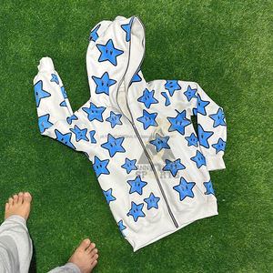 Sweats à capuche unisexes en molleton français avec fermeture éclair intégrale, 100 % coton, hiver, écologiques, imprimés sur toute la surface - Product Image 1