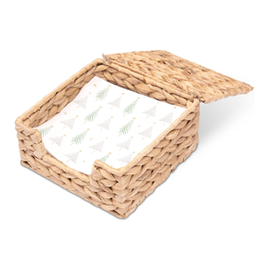 Boîte porte-serviettes tressée en jacinthe d'eau écologique avec couvercle, distributeur de mouchoirs en jacinthe d'eau pour table, en provenance du Vietnam - Product Image 2