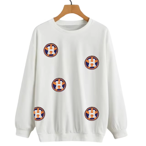 Sudaderas con Logotipo de Equipos Famosos de Escuelas Secundarias, Sudaderas Blancas Casuales Personalizadas para Mujer, Súper Suaves, Cómodas y a la Moda - Product Image 4